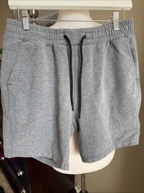 Abercrombie & Fitch Men's Heather Gray Athletic Drawstring Shorts small